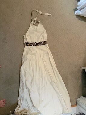 Seven Wonders Halter Maxi Dress with Accent Waist